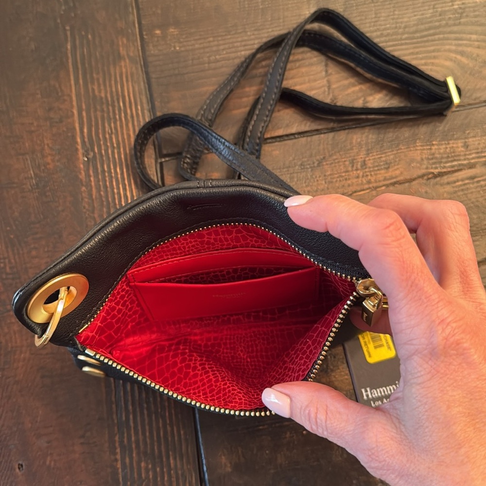 Hammitt Black Crossbody Bag with Gold Studs - Picture 3 of 8
